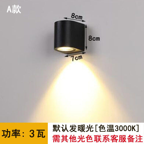 Outdoor Waterproof Double-Head Wall Light Fixture